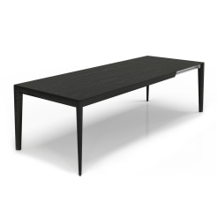 Hemrik 76in Extendable Wood Dining Table Angle