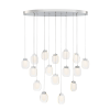 Paget 16 light chandelier in chrome
