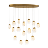 Paget 16 light chandelier in gold