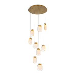 Paget 9 Light Chandelier in Gold