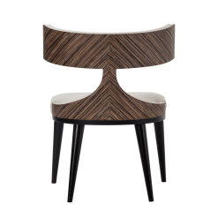 Tamina Dining Chair with Wood Back Back