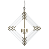 Terra Diamond Pendant in Brass