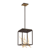 Aerie Square LED Chandelier in GOld