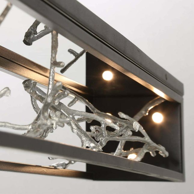 Aerie Wall Sconce in Silver Details