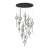 Barletta 16 Light chandelier in black