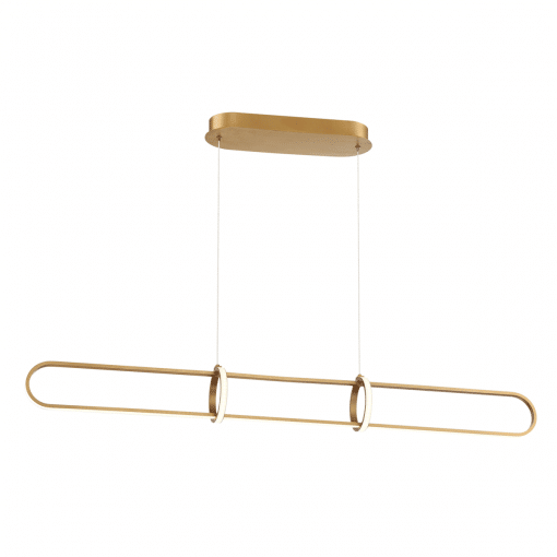Berkley 47 inch linear chandelier in satin gold