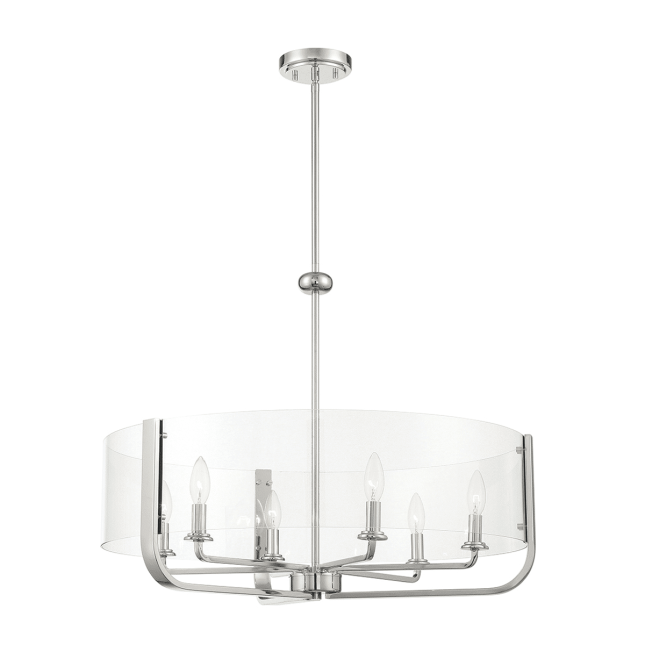 Campisi 6 Light Chandelier in Chrome