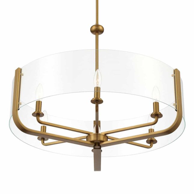 Campisi 6 Light in Brass Details