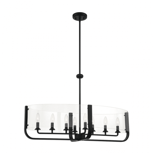Campisi Oval Chandelier in Black