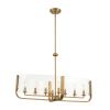 Campisi Oval Chandelier in Brass