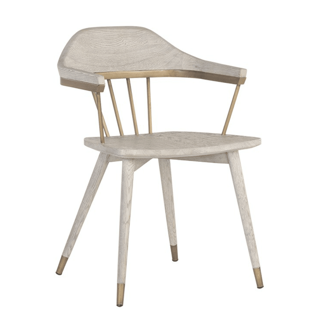 Demi Dining Chair in Grey Wood