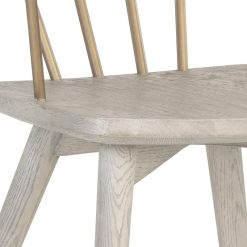Demi Dining Chair in Grey Wood Details