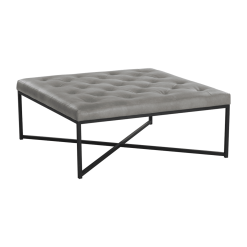 Endall Ottoman in Bravo Metal Leatherette