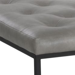 Endall Ottoman in Bravo Metal Leatherette Details