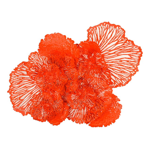 Flower Wall Art Large Coral
