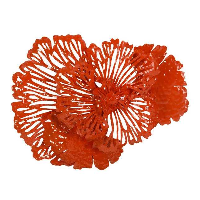 Flower Wall Art Small Coral