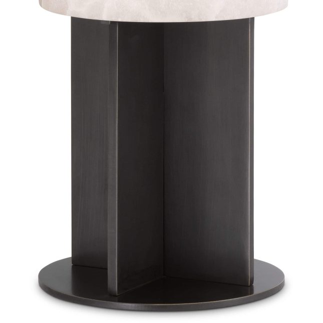 Graviera Table Lamp with Bronze Highlight Base Details