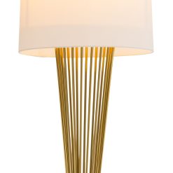 Lancashire Floor Lamp in Gold Details