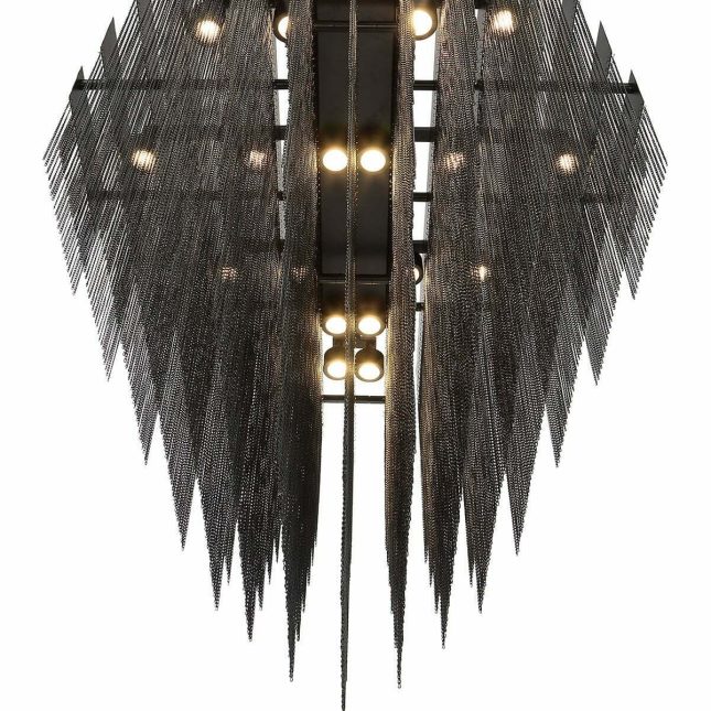 Le Fou 73 inch Chandelier in Black Details View 002