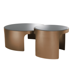 Manchego Coffee Table in Brushed Bronze 002