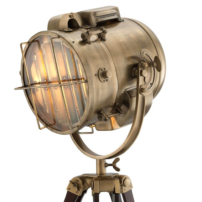 Spotlight Floor Lamp in Brass details