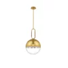 Prospect 12" Round Pendant in Gold