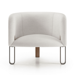 Cannon Lounge Chair in Birch Fabric Front