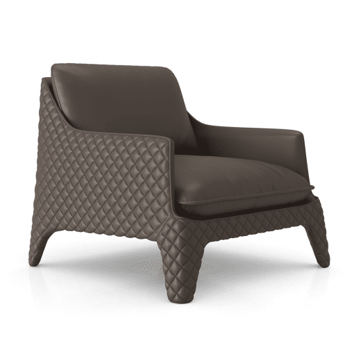 Chatham Lounge CHair in Fendi Leather