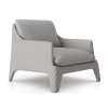 Chatham Lounge CHair in Pearl Grey Leather