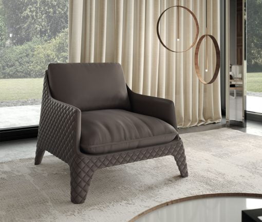 Chatham Lounge Chair in Fendi Leather Liveshot 003