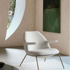 Gansevoort Lounge Chair in Birch Fabric Liveshot
