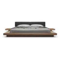 Worth bed Carbon and Walnut