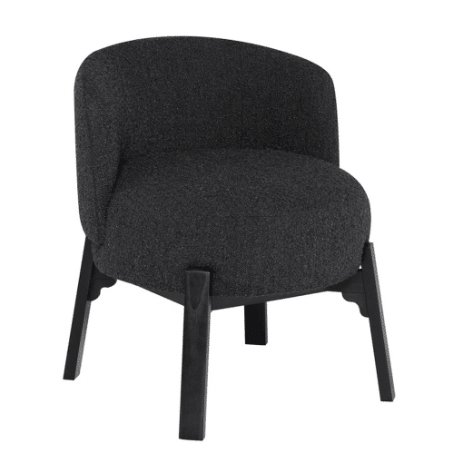 Adelaide Dining Chair in Licorice Boucle