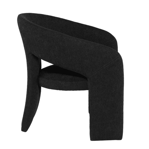 Anise Accent Chair in Activated Charcoal Side