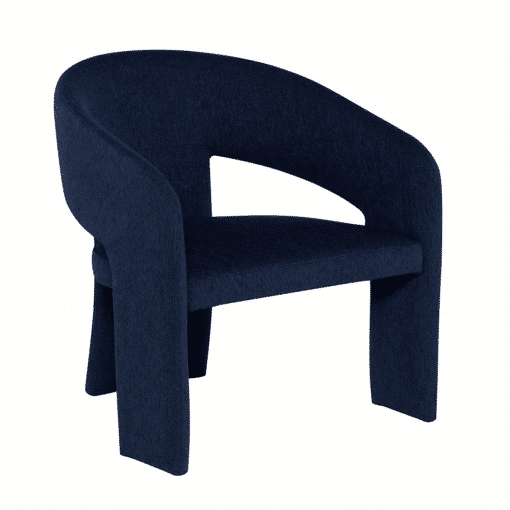 Anise Accent Chair in True Blue Boucle