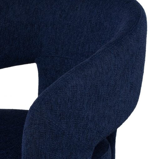 Anise Dining Chair True Blue Boucle Details