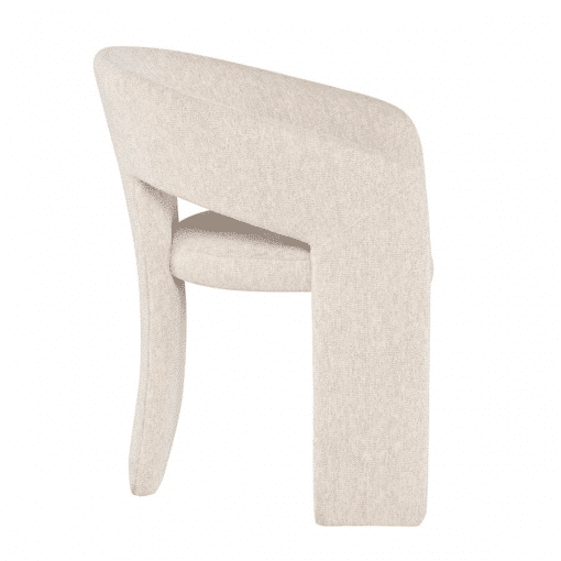 Anise Dining Chair in Shell Boucle Side