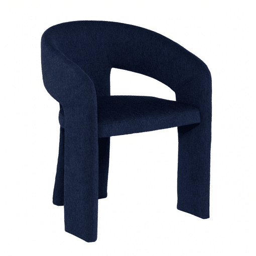 Anise Dining Chair in True Blue Boucle