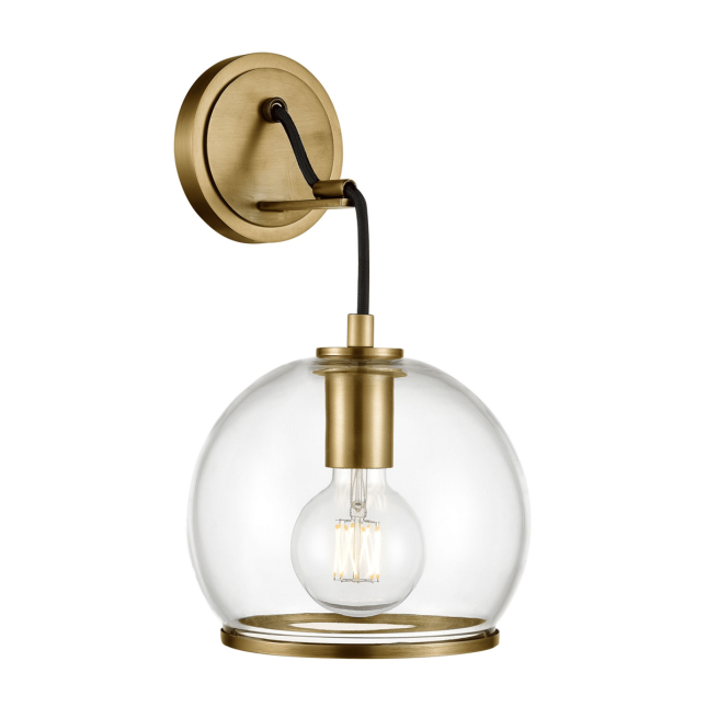 Coast Wall Sconce in Vintage Brass