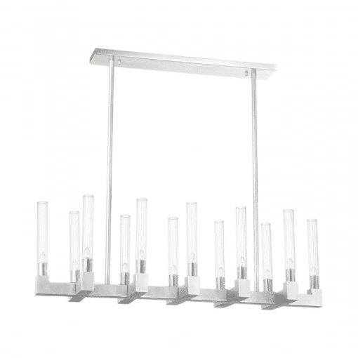 Tranquil Linear Chandelier Polished Nickel