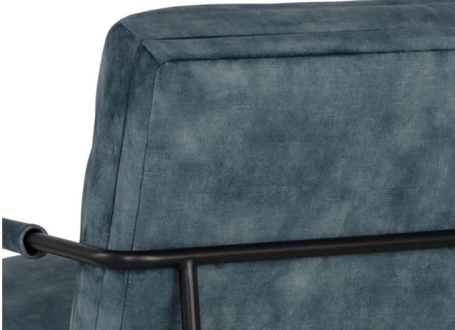 Tristen Lounge Chair in Nono Petrol Details