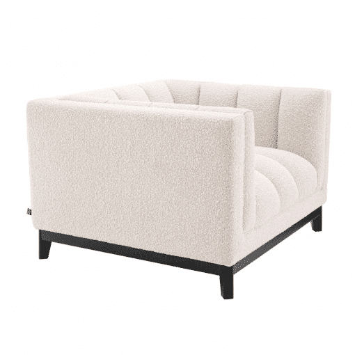 Adamede Lounge Chair in Boucle Cream Side