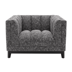 Adamede Lounge Chair in Cambon Black Front