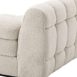 Britannia Right Side Sofa Seat in Boucle Cream Details
