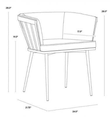 Calico Dining Chair Dimensions