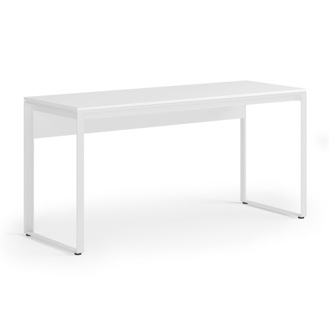 Linea Work Desk in Satin White