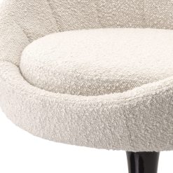 Pavillion Dining Chair in Boucle Cream Details