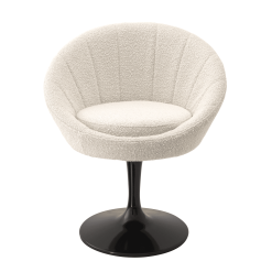 Pavillion Dining Chair in Boucle Cream Front
