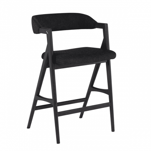 Riddle Counter Stool in Activated Charcoal