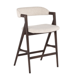 Riddle Counter Stool in Shell Boucle